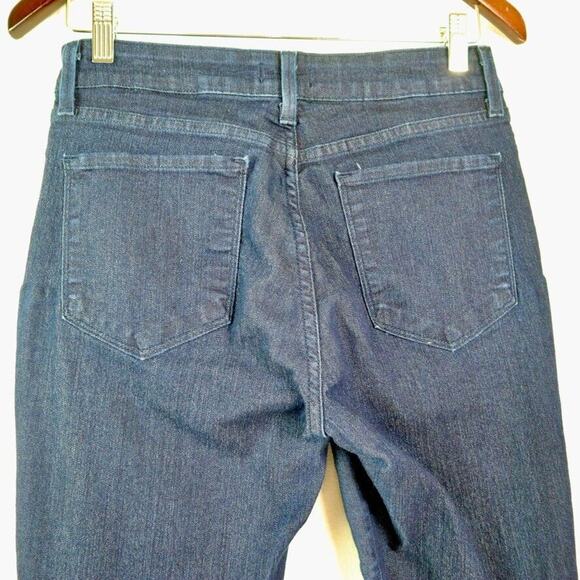 NYDJ Size 4 Ankle Skinny Jeans Dark Blue Wash Stretch Denim - Picture 6 of 9